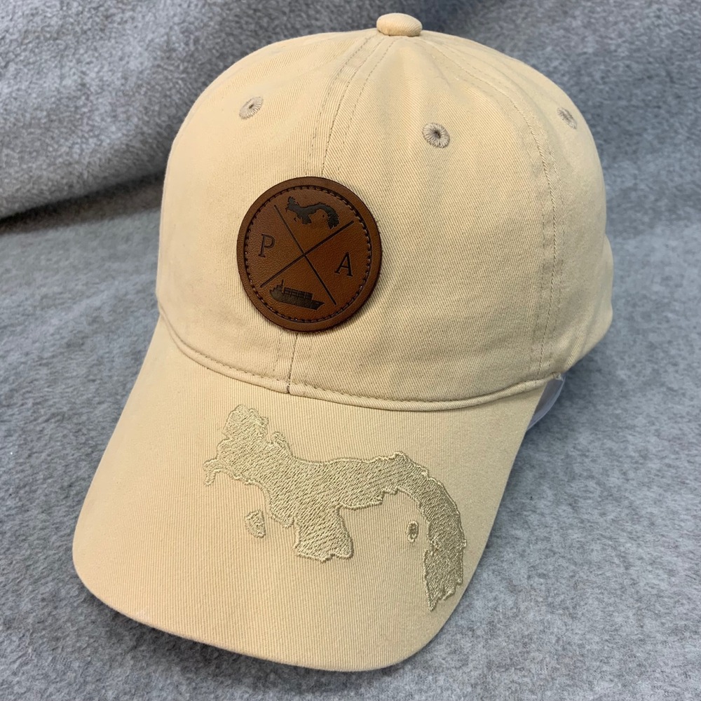 Panama Map Patch Unisex Tan Robin Ruth Baseball Hat Adjustable OSFM